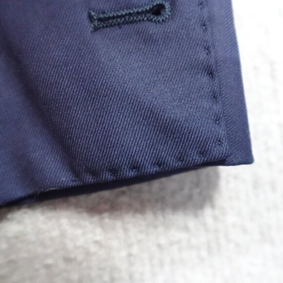 Pini Parma Suit 41R Pants 34 x 32 Blue Solid Wool Unstructured - Picture 7 of 16